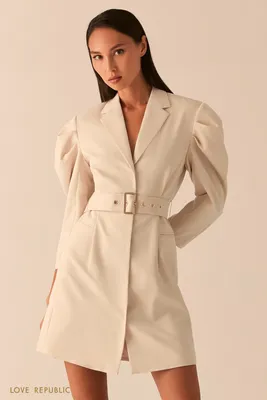 Платье-пиджак длины мини черного цвета 102R080 купить в Украине | Цена,  отзывы, характеристики в магазине AGER.ua
