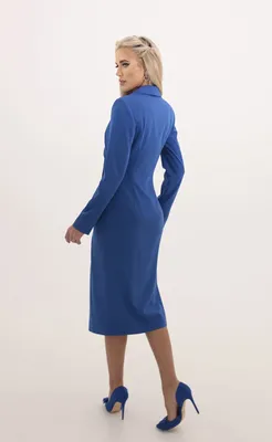 ᐉ Платье-пиджак с открытой спиной 11148 от ТМ Елена Покалицына модель 11148  купить по оптовой цене