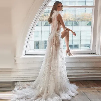 Платье прозрачное, белое, кружевное, пляжное, с цветочной вышивкой купить  по цене 1448 ₽ в интернет-магазине KazanExpress