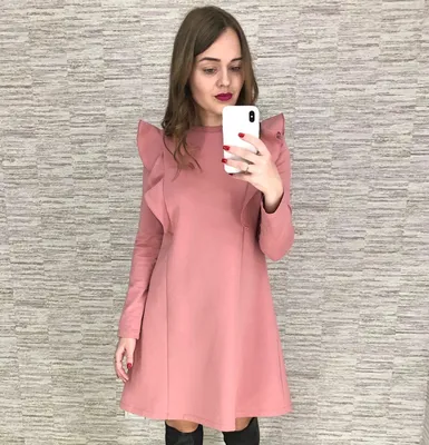 Платье с рюшами - Элина Патыкова