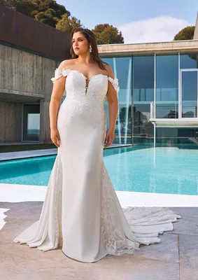 Formal Dress: 7032. Long Wedding Dress, Strapless, Mermaid | Alyce Paris