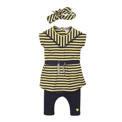 Черный комплект: платье, леггинсы для девочки PlayToday Baby (398005)  купить в интернет-магазине Одевайка.ру