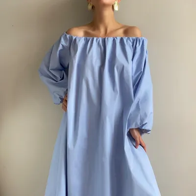 Женское Летнее платье с открытыми плечами (размер 42-52) купить в онлайн  магазине - Unimarket