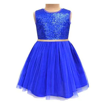 Синее платье в белый горошек MN230-1 в интернет-магазине Е-Леди