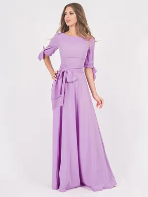 Сиреневое платье Maranta: купить в Москве по цене 5154.0 руб в  интернет-магазине дизайнерской одежды OliveGrey