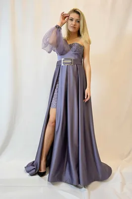 Фиолетовое платье на выпускной вечер | Шкатулки для украшений