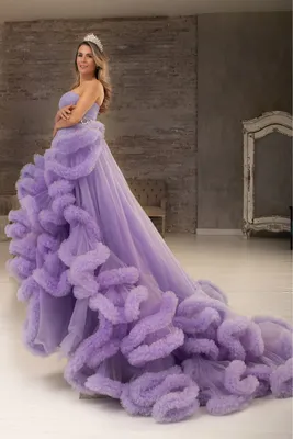 Фиолетовое платье пышное | Purple wedding dress, Ball dresses, Purple ball  gown