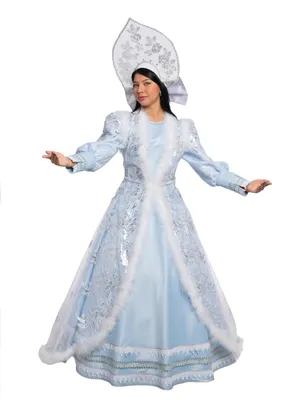Снегурочка Боярская, взрослый костюм Снегурочки, костюм Снегурочки  взрослый, женский костюм Снегурочки, размер S-M-L