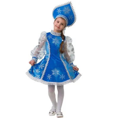 Платье Снегурочки с душегреей \"Филигрань\", мод. № 14 - купить за 76000 руб:  недорогие костюмы Снегурочки в СПб