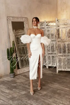 Свадебное платье футляр для росписи купить в Москве