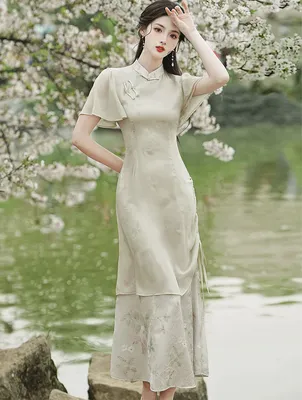 Qipao dress for women, modern Qipao, red Qipao, prom dress, Cheongsam –  Beth and Brian Qipao