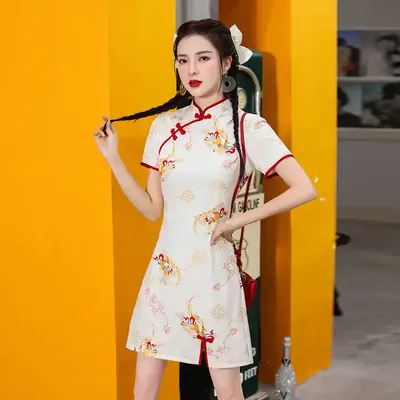 Ципао в этническом стиле, современное традиционное черное винтажное  элегантное приталенное платье-Ципао в стиле Харадзюку, улучшенное женское  китайское платье, новинка | AliExpress