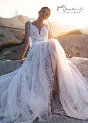 Свадебное платье кружева цвета шампань | Anna Skoblikova - Свадебные платья  - Вечерние Платья