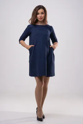 Платье-туника мм507-101364 Т.синий купить - Одежда для беременных МодаМама