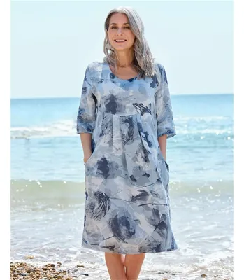 Цвет: 100% Linen | Платье-туника из льна