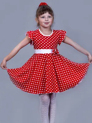 Платье в горошек для детей фотографии