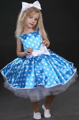 Купить Детское модное платье в горошек с короткими рукавами для девочек  Стильное платье для детей для маленьких девочек | Joom