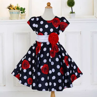 Girl Polka-dot Summer Casual Dresses Children Sleeveless With Belt Cute  Dress K8 | eBay