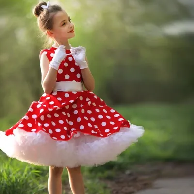 Нарядное платье для девочки М-4644 красный/горох - купить в  Санкт-Петербурге на https://www.zaitsew.ru/