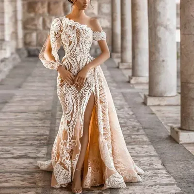 Кружевное вечернее длинное платье | AliExpress