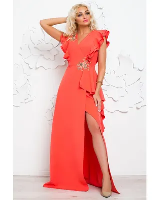 Платье вечернее длинное (PLT - A087) - Купить женскую одежду недорого с  доставкой по России.