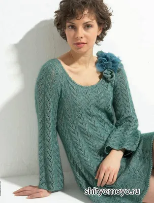 Платье оверсай для женщин - Вязание спицами для женщин - Каталог файлов -  Вязание для детей