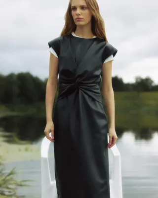 Кожаные женские платья: купить платье из кожи в интернет магазине  issaplus.com