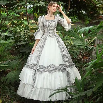 Женское платье в викторианском стиле, бальное платье Марии-Антуанетты  времен 18-го века, исторические платья для женщин | AliExpress