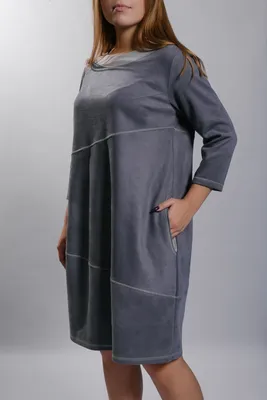 Платье-баллон из хлопка - артикул B451062, цвет DARK NAVY - купить по цене  3904 руб. в интернет-магазине Baon