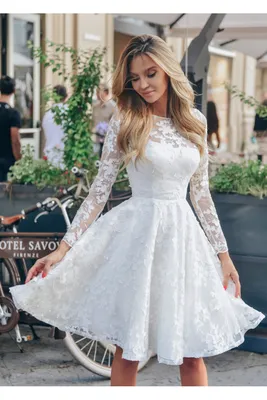 Купить белое кружевное платье Модель №NN047 V в СПб в интернет магазине  «Бурлеск»