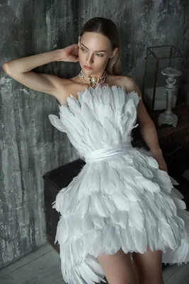 Белое вечернее платье длины миди Farfalle C1202 — купить в Москве -  Свадебный ТЦ Вега