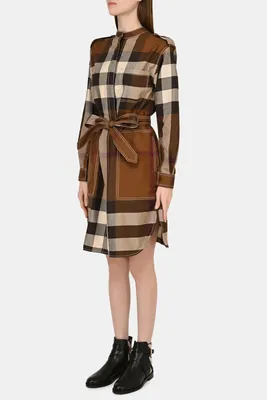 Женское Платье BURBERRY купить за 63 700 ₽ в интернет-магазине Excelsior,  арт: 8048726, цвет: Коричневый