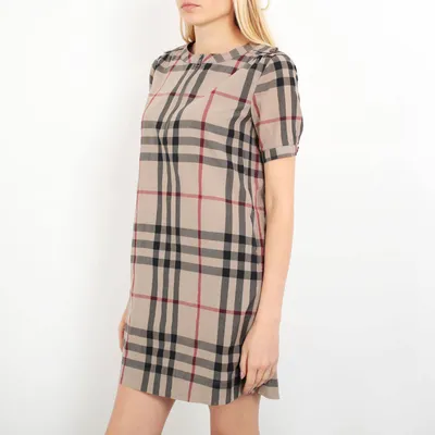 Платье Burberry Brit коричневое, - купить за 6000 ₽ | SFS