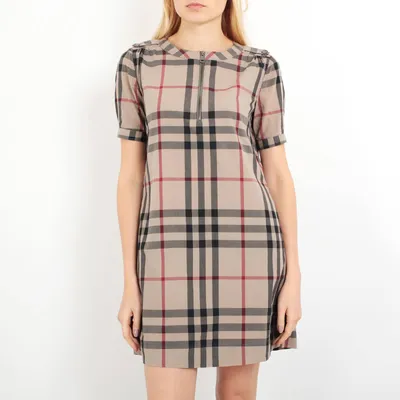 Платье Burberry Brit коричневое, - купить за 6000 ₽ | SFS