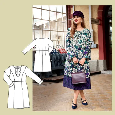 Платья «Мода plus»: 25 оригинальных и базовых выкроек: купить выкройки,  пошив и модели | Burdastyle