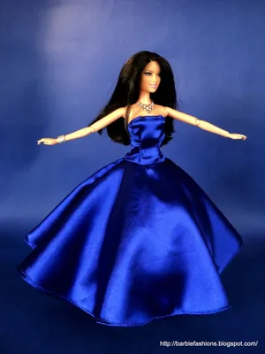 Поделки для кукол: Выкройка вечернего платья для Барби | Бальные длинные  платья, Выкройка одежды для куклы, Барби