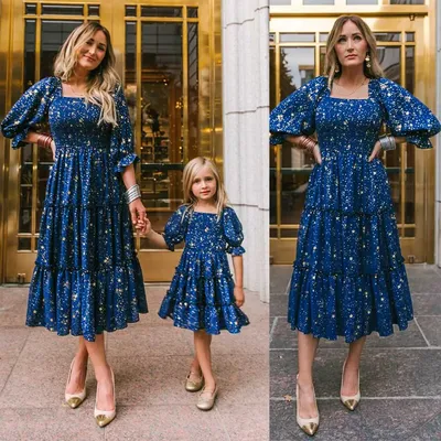 Платья для мамы и дочки одинаковые фотографии