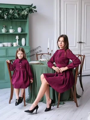 Осеннее платье для мамы и дочки, платья для мамы и дочки с длинным рукавом,  одинаковые наряды для всей семьи, платье для мамы и маленькой девочки |  AliExpress