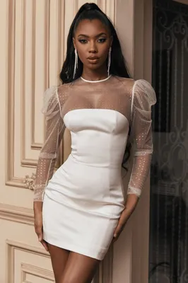 12 красивых коротких вечерних платьев для новогодних праздников House Of CB  | Long sleeve bandage dress, Bodycon dress, Fashion