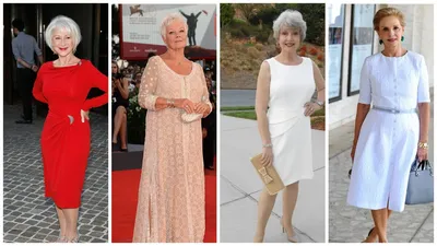 Модные осенние платья для пожилых 60-летних женщин: пять ярких примеров |  Как молоды мы были | Дзен