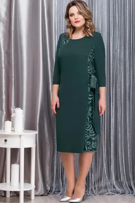 Платье Надин-Н, зелёный (модель 1593) — Белорусский трикотаж в  интернет-магазине Mirtrik