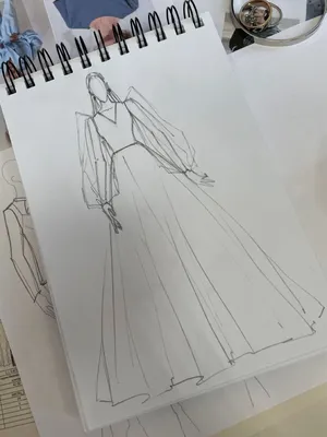 Купить Эскиз нарядное платье в Adobe Illustrator - Fvdesign.org
