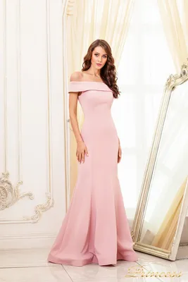 Платье миди с пышными рукавами и юбкой \"годе\" 00002171 розовый фуксия  купить в интернет-магазине Post Meridiem