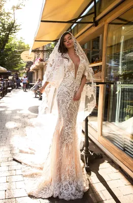 Элегантное длинное вечернее платье годе со шлейфом \"Айриш\" (ID#953765003),  цена: 1745 ₴, купить на Prom.ua
