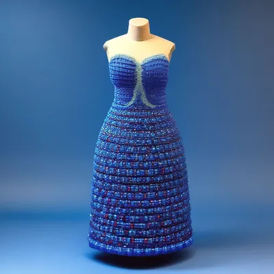 Платье Калагирис из синего бисера» — создано в Шедевруме