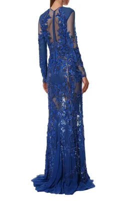 Платье женское вышитое бисером «Ромашки голубые» ручной работы | Моя  вышиванка