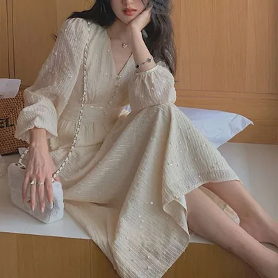 Шикарные платья Южной Кореи, Лидер продаж, женское летнее платье-рубашка с  коротким рукавом и драпировкой для девушек, японское милое винтажное платье  с цветочным принтом и бантом | AliExpress