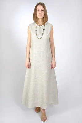 Платье для девочки из льна 4348 купить в интернет-магазине