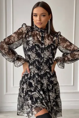 Купить платье мини из премиального шифона сток Max Mara с доставкой и  примеркой в интернет магазине olalafason.ru в Москве