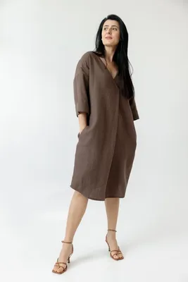 Платье женское \"Снежана\" длинное модель 305ДЛ натуральный лен купить